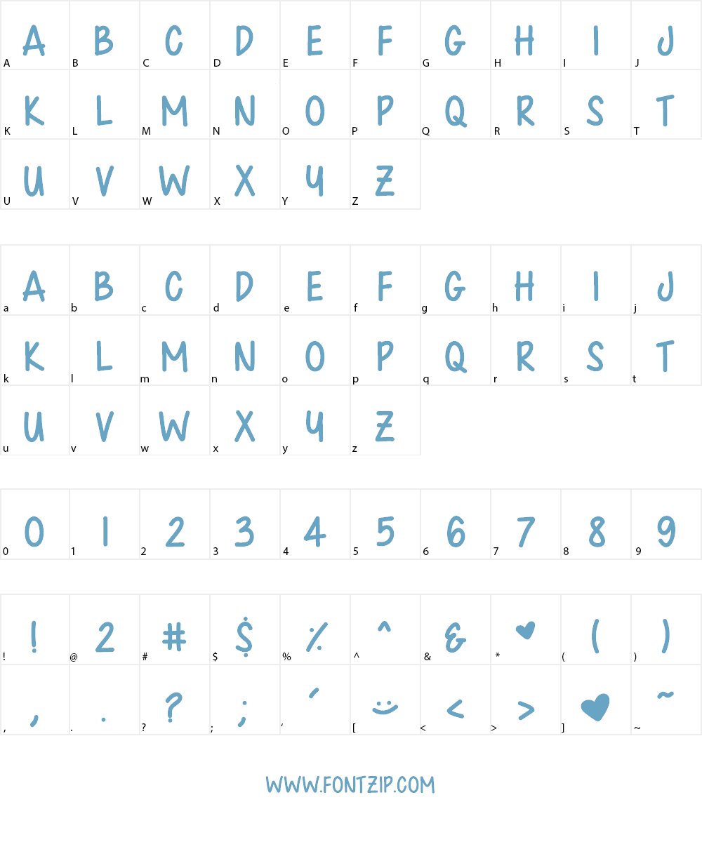 Chunkster Jamz Font Character